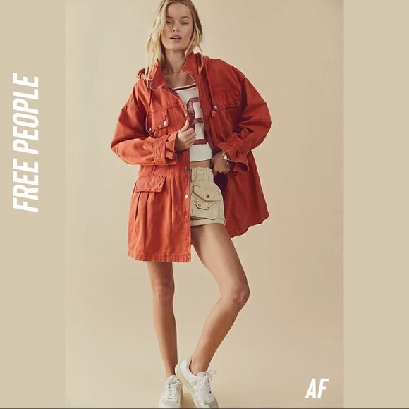 We The Free Jackets & Blazers - WE THE FREE NOCTURNE HOODIE JACKET IN ORANGE NWT MEDIUM